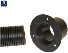 T-H MARINE Outboard Rigging Hose & Flange Kit - 2" Rigging Flange & 4' Marine Hose Protection, Kink-Resistant Design, Flexible Installation for Boat Maintenance and Custom Rigging Solutions - Black