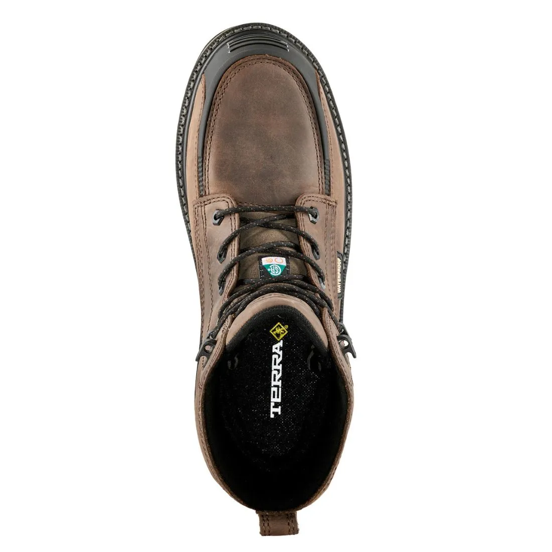 Terra Ironstone Men's 6" Waterproof Composite Toe Work Boot 839GDB - Brown
