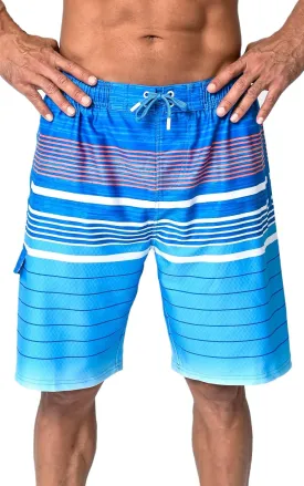 US Apparel Mens Swim Trunks with Pockets Swim Shorts Quick Dry 4-Way Stretch Material Mesh Lining Beach Swimwear