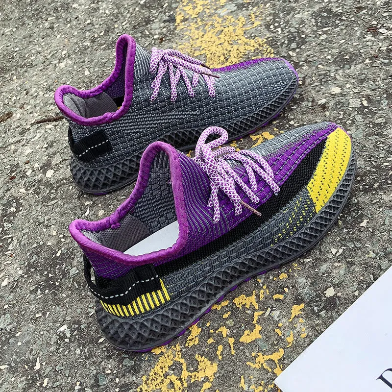 Women's casual sneakers are running flying