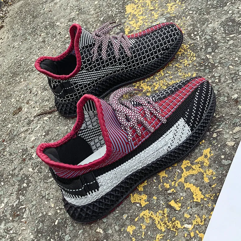 Women's casual sneakers are running flying