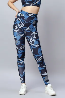 WOMEN'S HIGH-PERFORMANCE CAMO PRINT WORKOUT PANTS – PERFECT FOR YOGA, ZUMBA, RUNNING, AND SPORTS