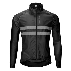 WOSAWE Thin Hooded Reflective Rain Repellent Jacket