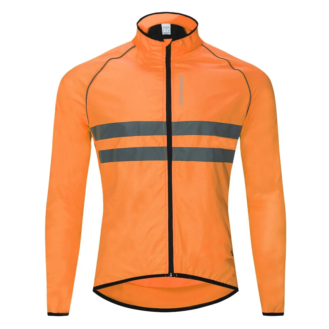 WOSAWE Thin Hooded Reflective Rain Repellent Jacket