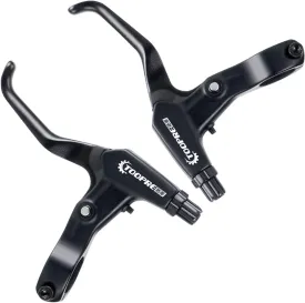 Xiaokeis 1 Pair Bicycle Brake Levers Aluminum Alloy Bicycle Brake Handle Left Right Hand Brake Levers for Most Bicycle, Mountain Bike, Road Bike, Folding Bike, Cycling(Black)
