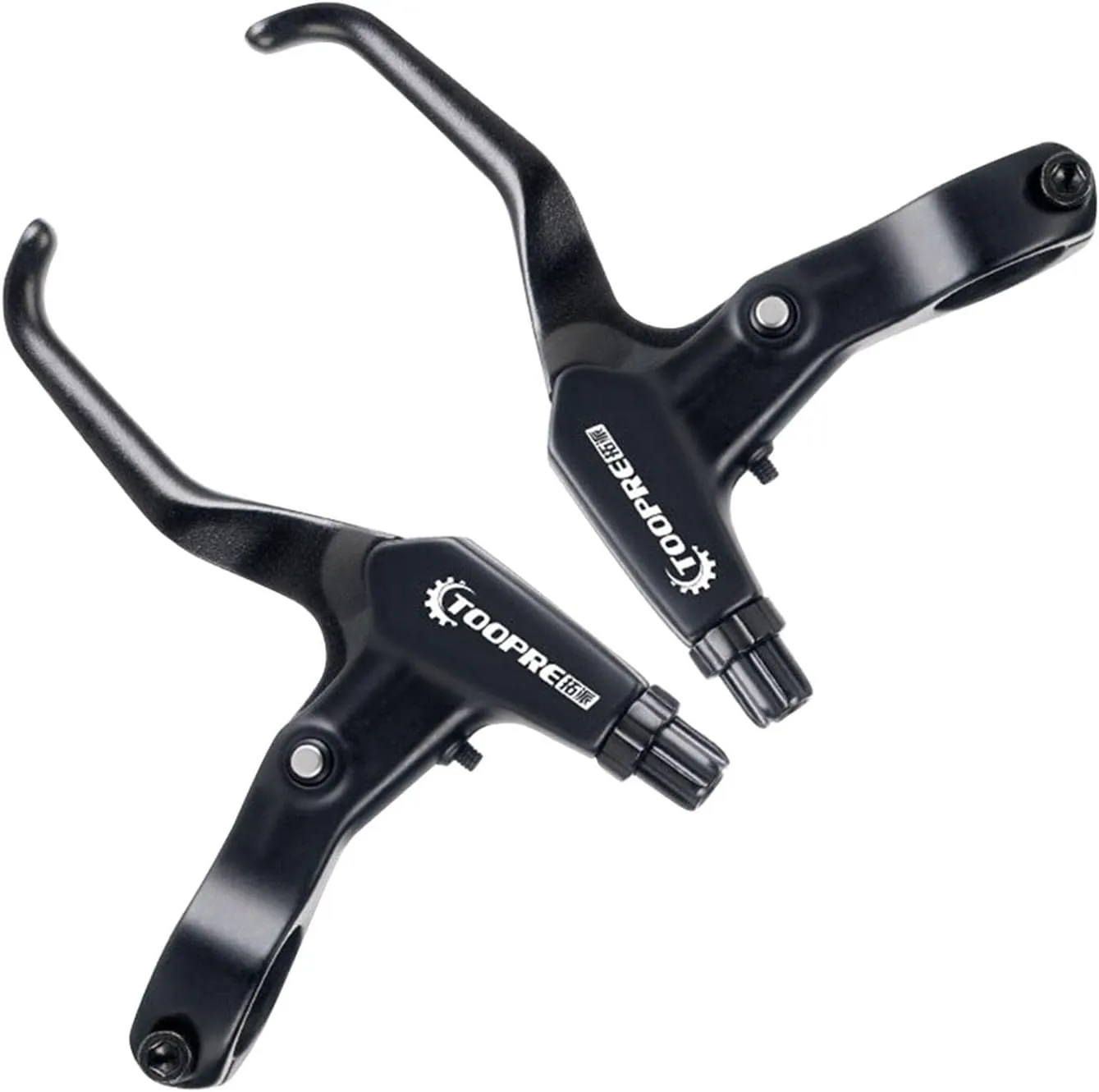 Xiaokeis 1 Pair Bicycle Brake Levers Aluminum Alloy Bicycle Brake Handle Left Right Hand Brake Levers for Most Bicycle, Mountain Bike, Road Bike, Folding Bike, Cycling(Black)
